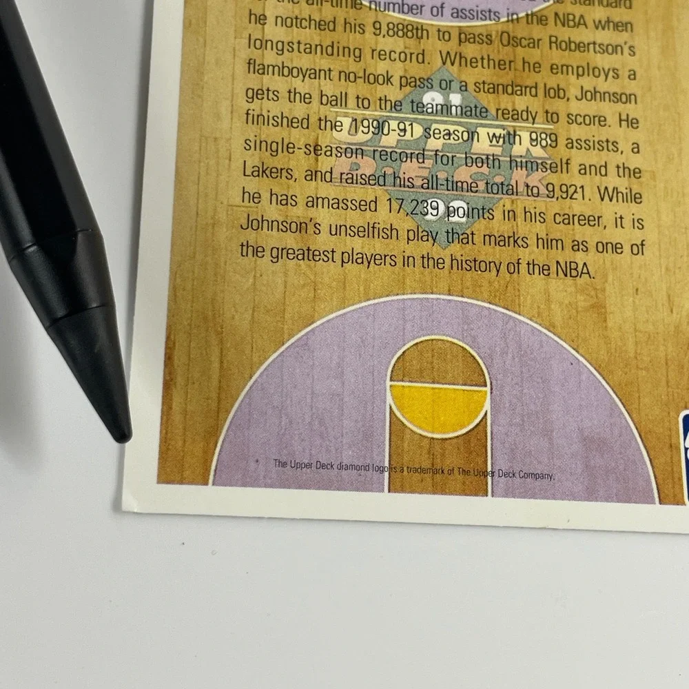 1991 Upper Deck Magic Johnson Lakers Magics Moment 29 Basketball Card
